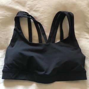 Lululemon black Energy Bra. Size 6.